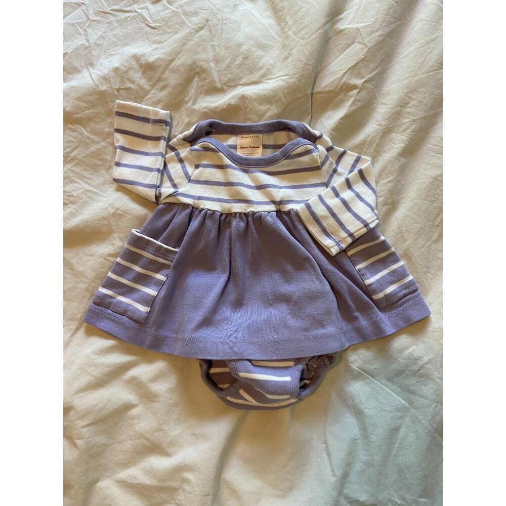 EUC Hanna Andersson Baby Dress and Bloomers (0-3 Months)